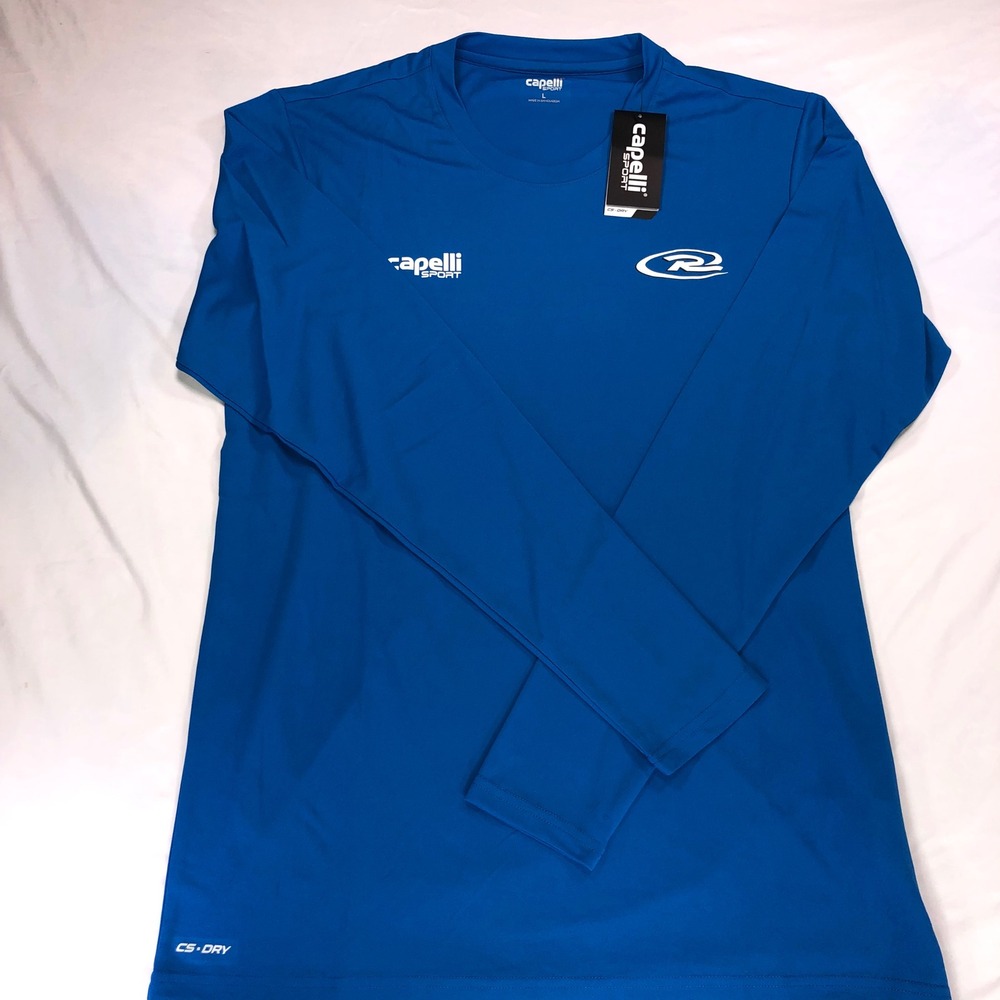 Capelli Sport RUSH Core Long Sleeve Training Top Blue Mens Large AGA-10543RS